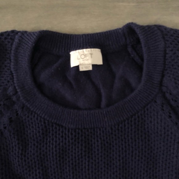 Loft Cable Knit crew neck sweater sz S - Picture 2 of 5